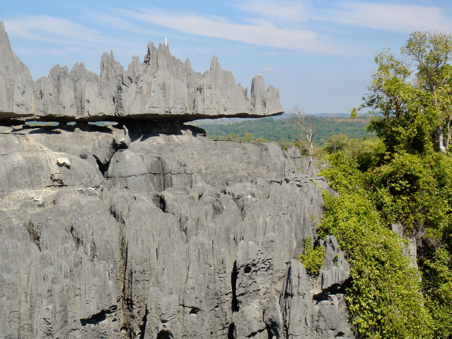 En haut des Grands Tsingy
