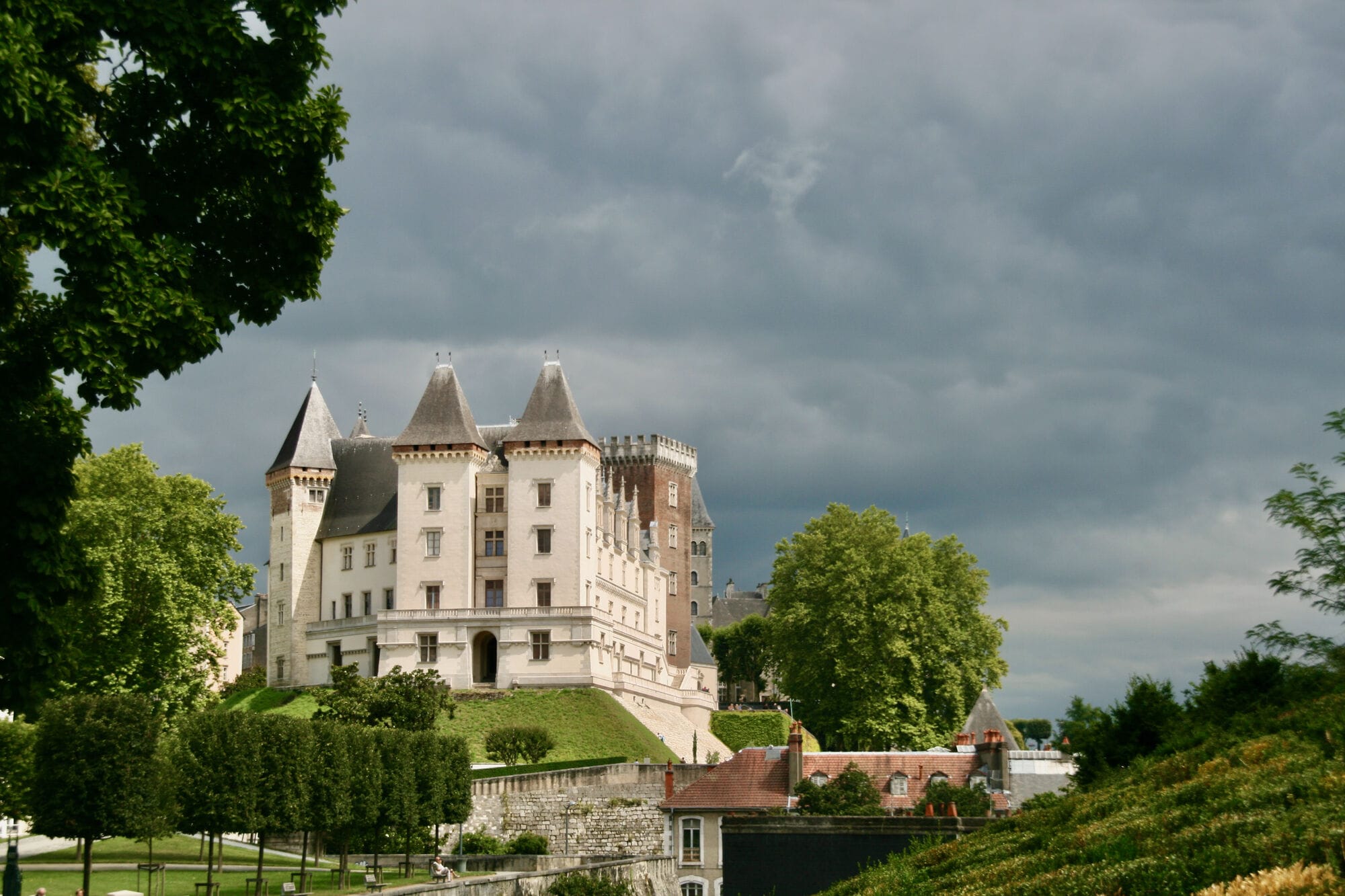 Balade au chateau un jour d'orage