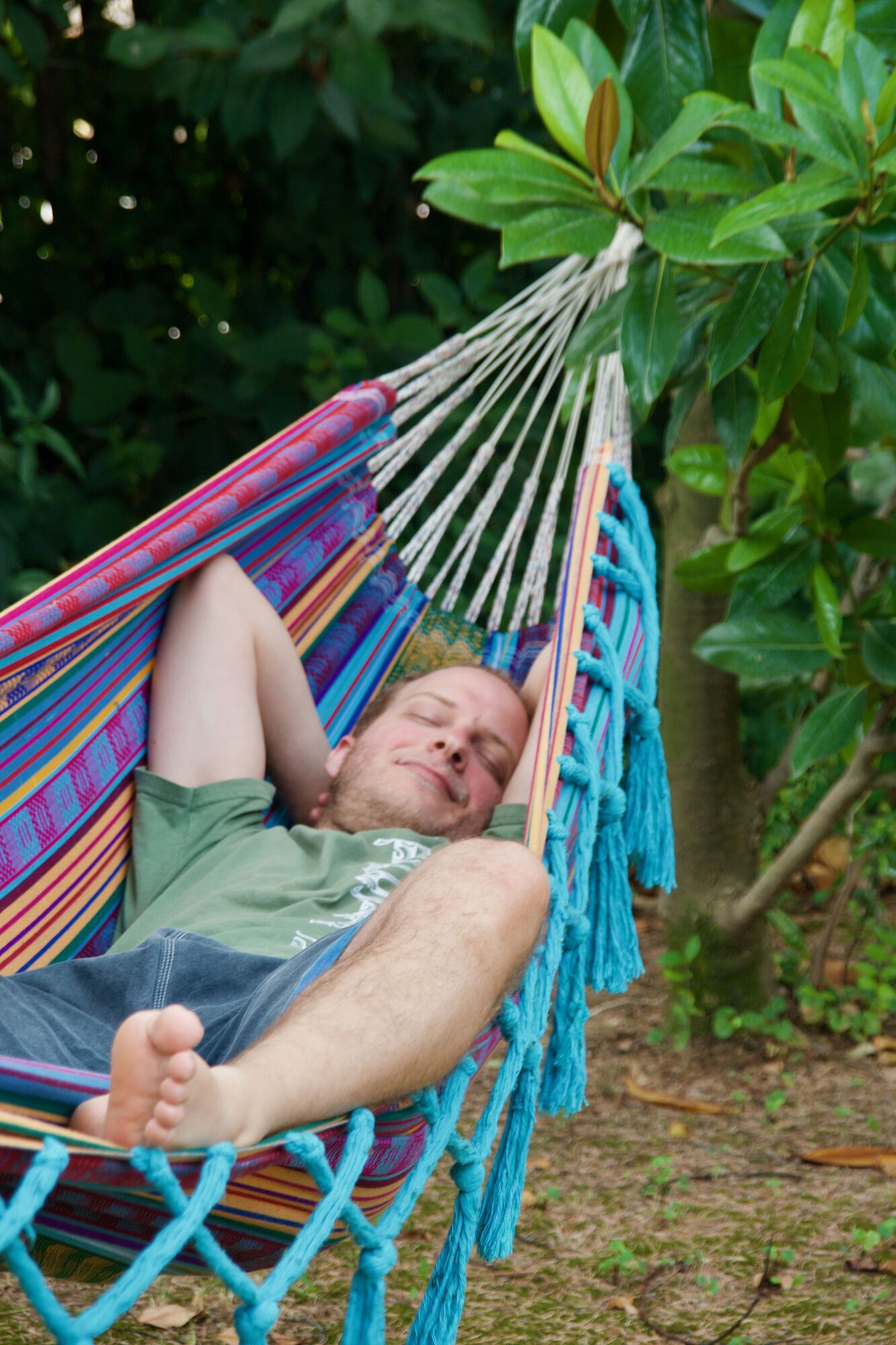 Petite sieste dans le hamac
