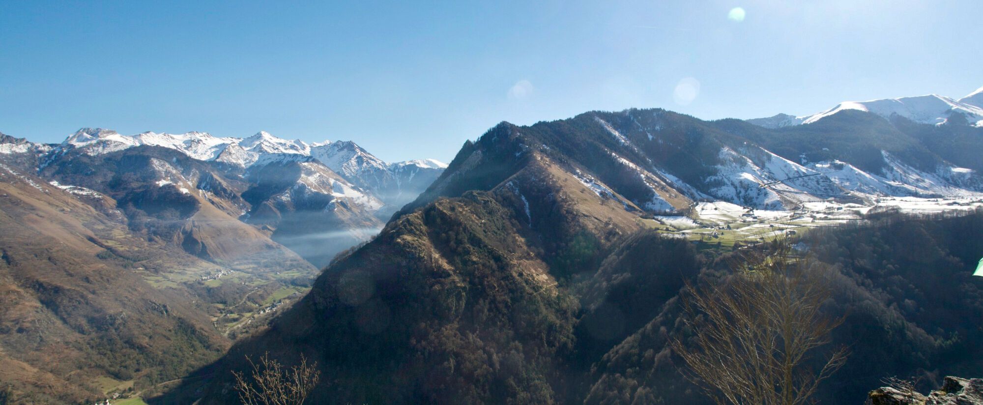 Vue d'en haut de la montagne !