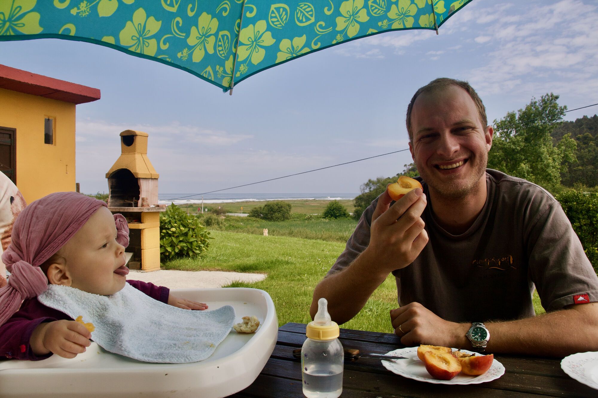 Repas avec papa