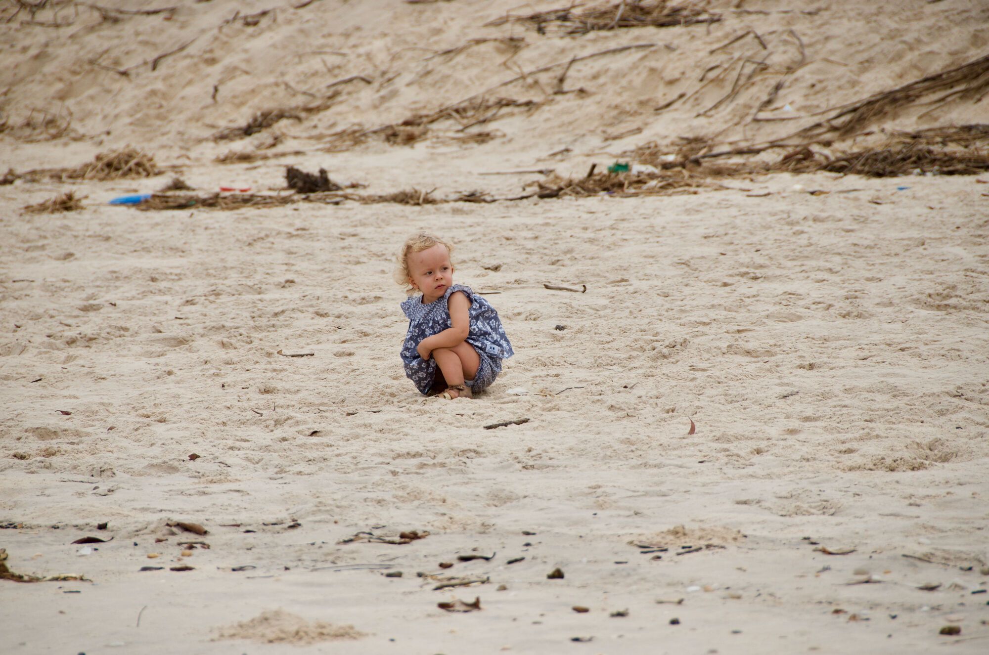 Arrivée à la plage