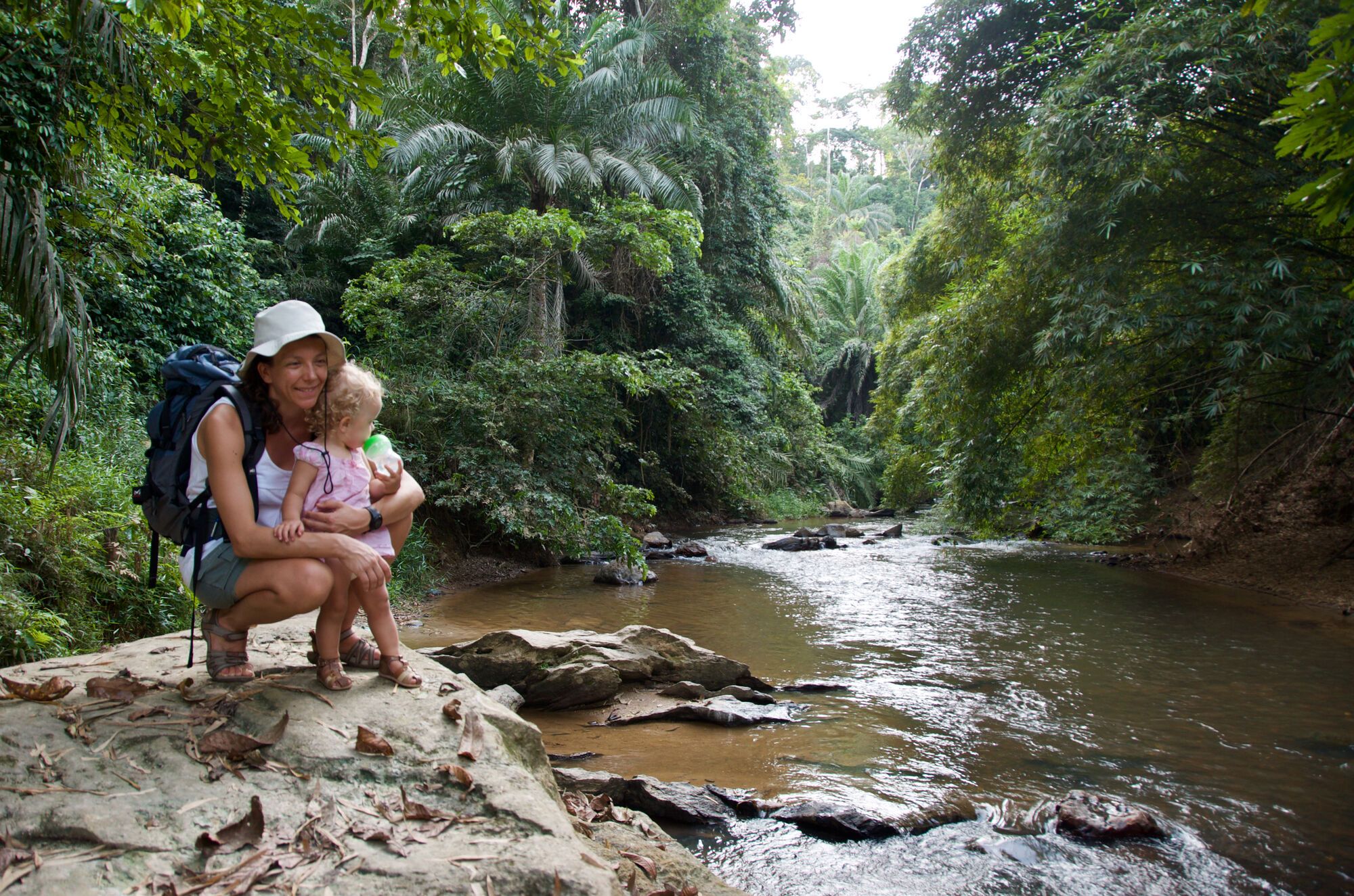 Pause à la rivière