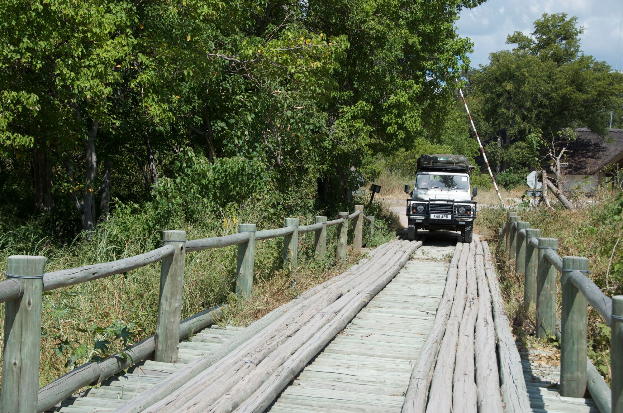 Le pont de la rivière Khwai