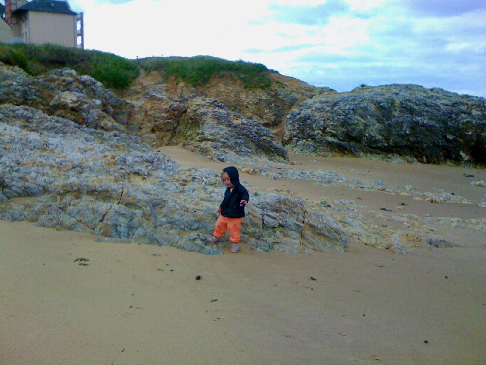 Escalade à la plage