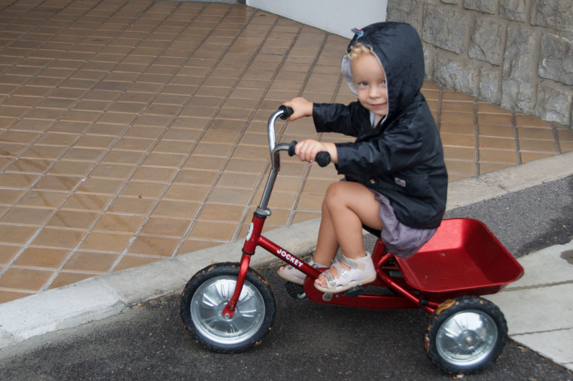 Vélo sous la pluie