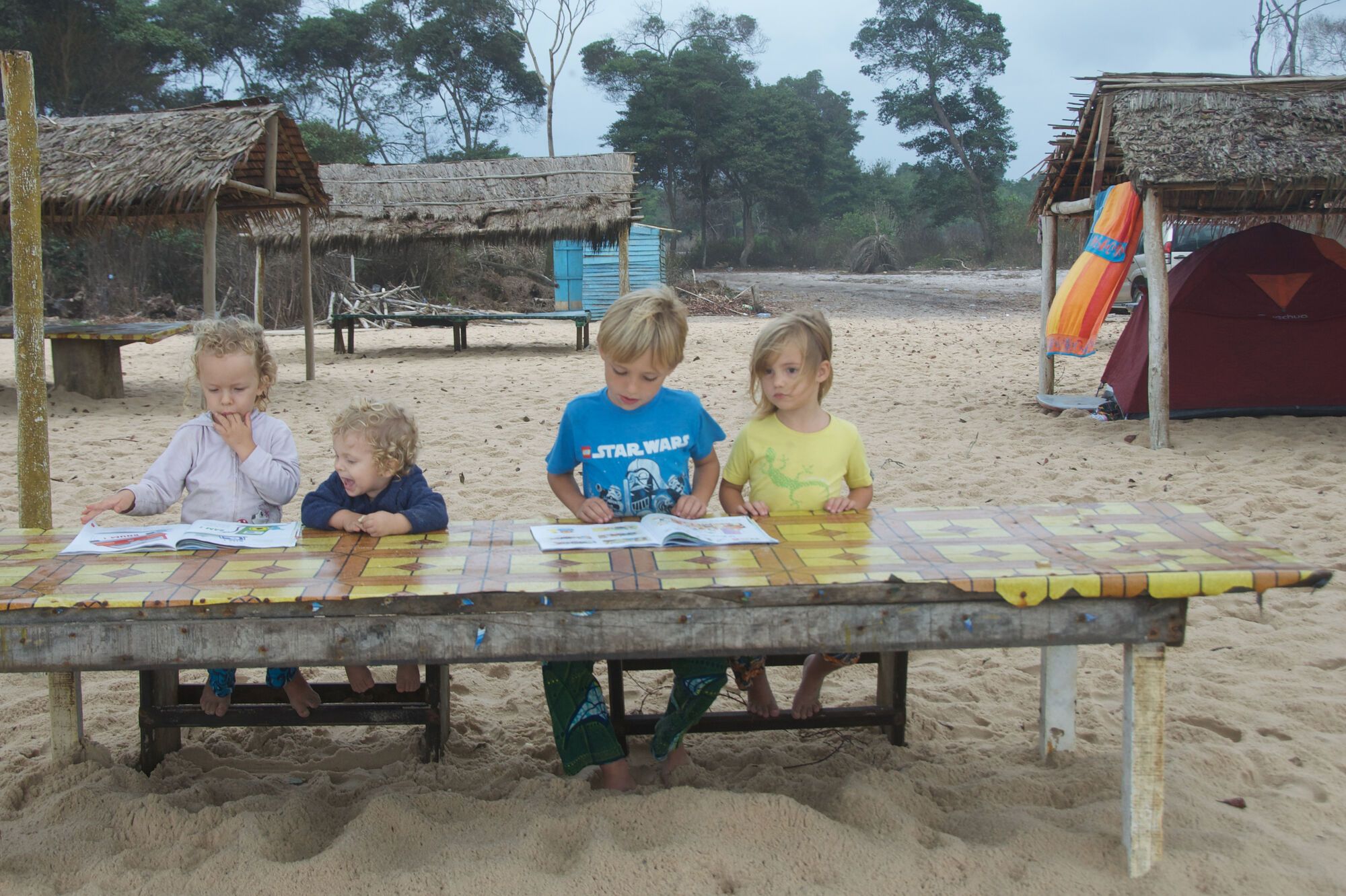 Pupitre à la plage