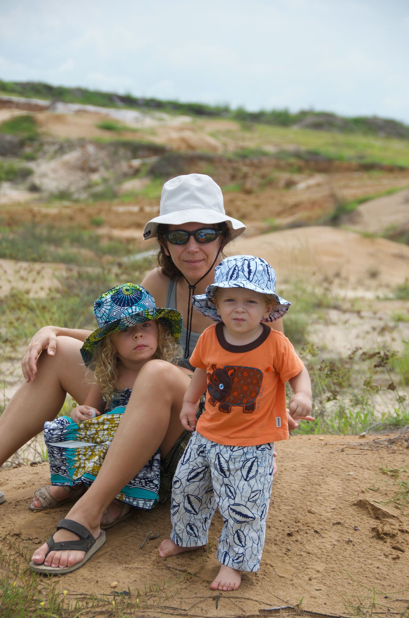 En chapeaux sur la dune