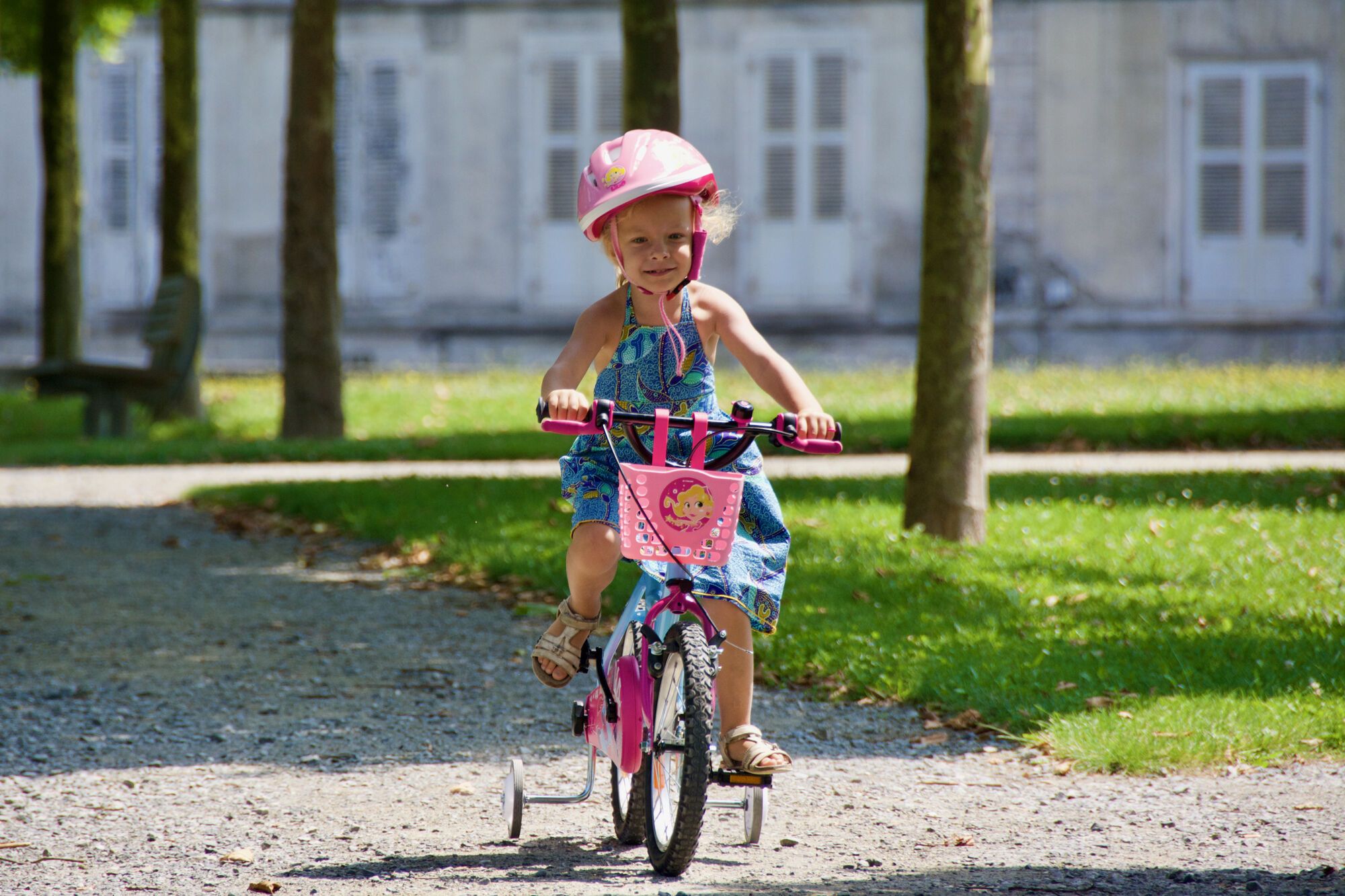 Vélo au château