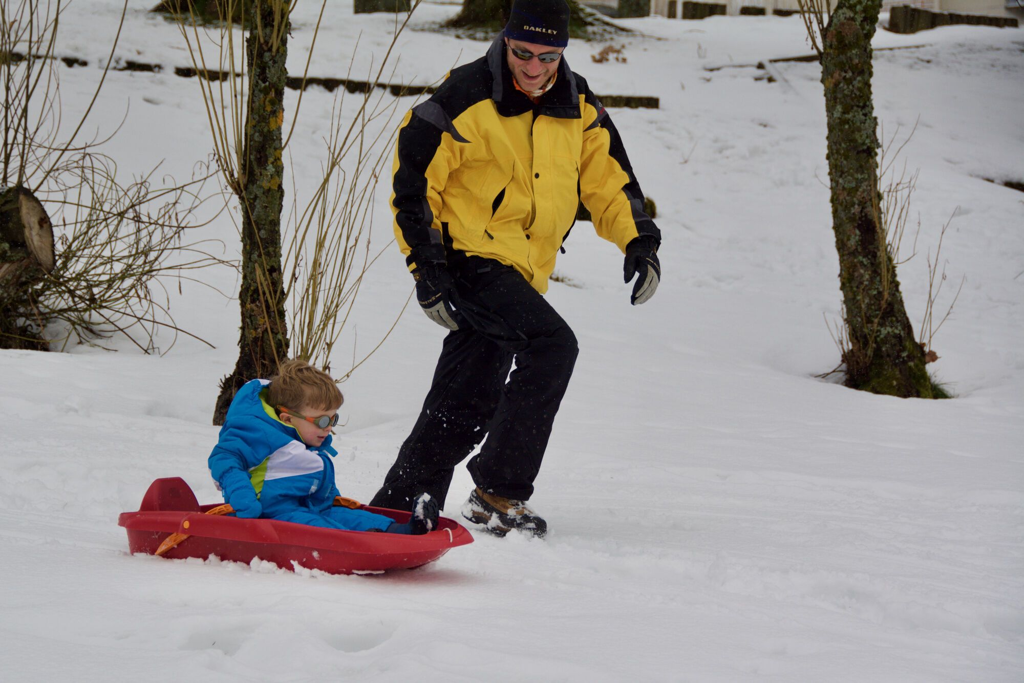 Premières glissades
