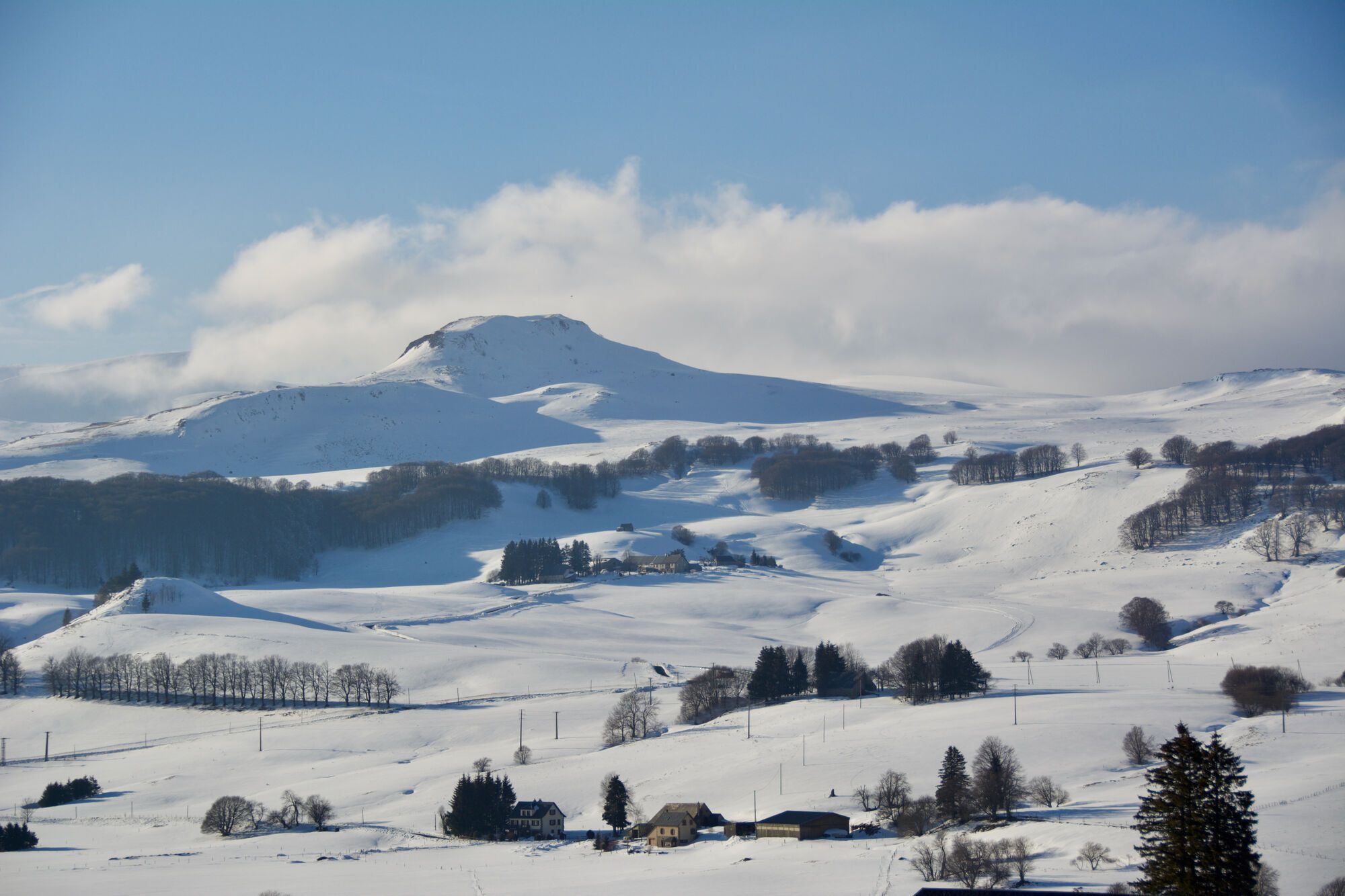 Neige dans le Massif Central