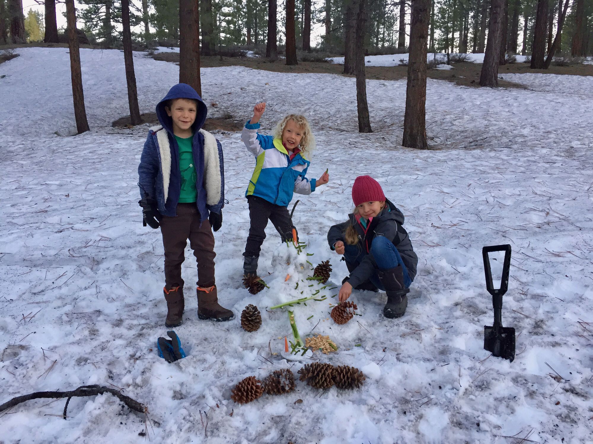 Camping dans la neige
