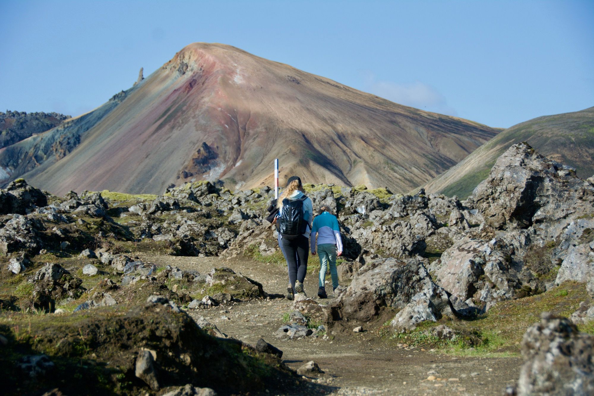 Marche dans le Landmannalaugar