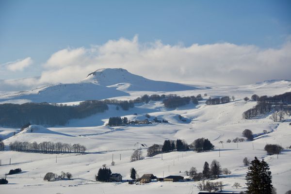 Neige dans le Massif Central